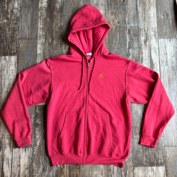 McDonald's Jackets & Blazers - McDonald's Vibrant Red Hoodie